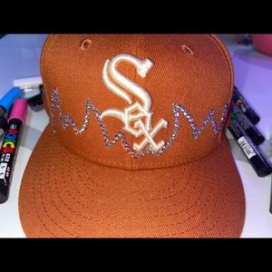 Swarovski crystal sox fitted 7 1/4